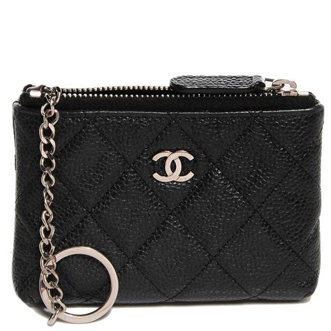 chanel classic key holder review|Chanel keychain pouch.